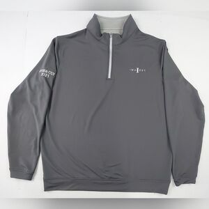 Peter Millar 1/4 Zip Pullover Ryder Cup 2021 Imagery Mens Size XL Gray Stretch